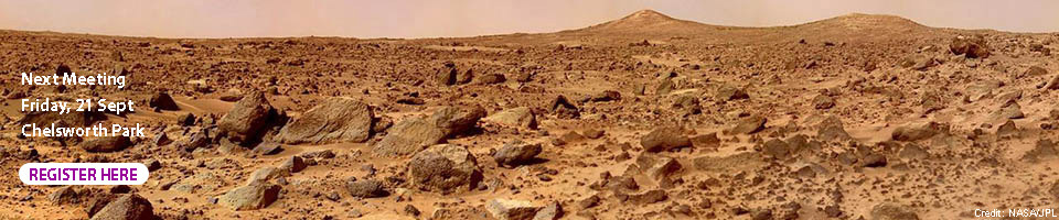 View of Mars terrain showing rocks everywhere