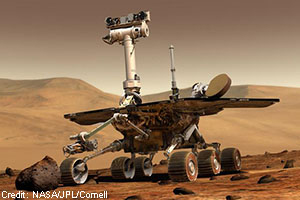  Opportunity Rover on surface of Mars